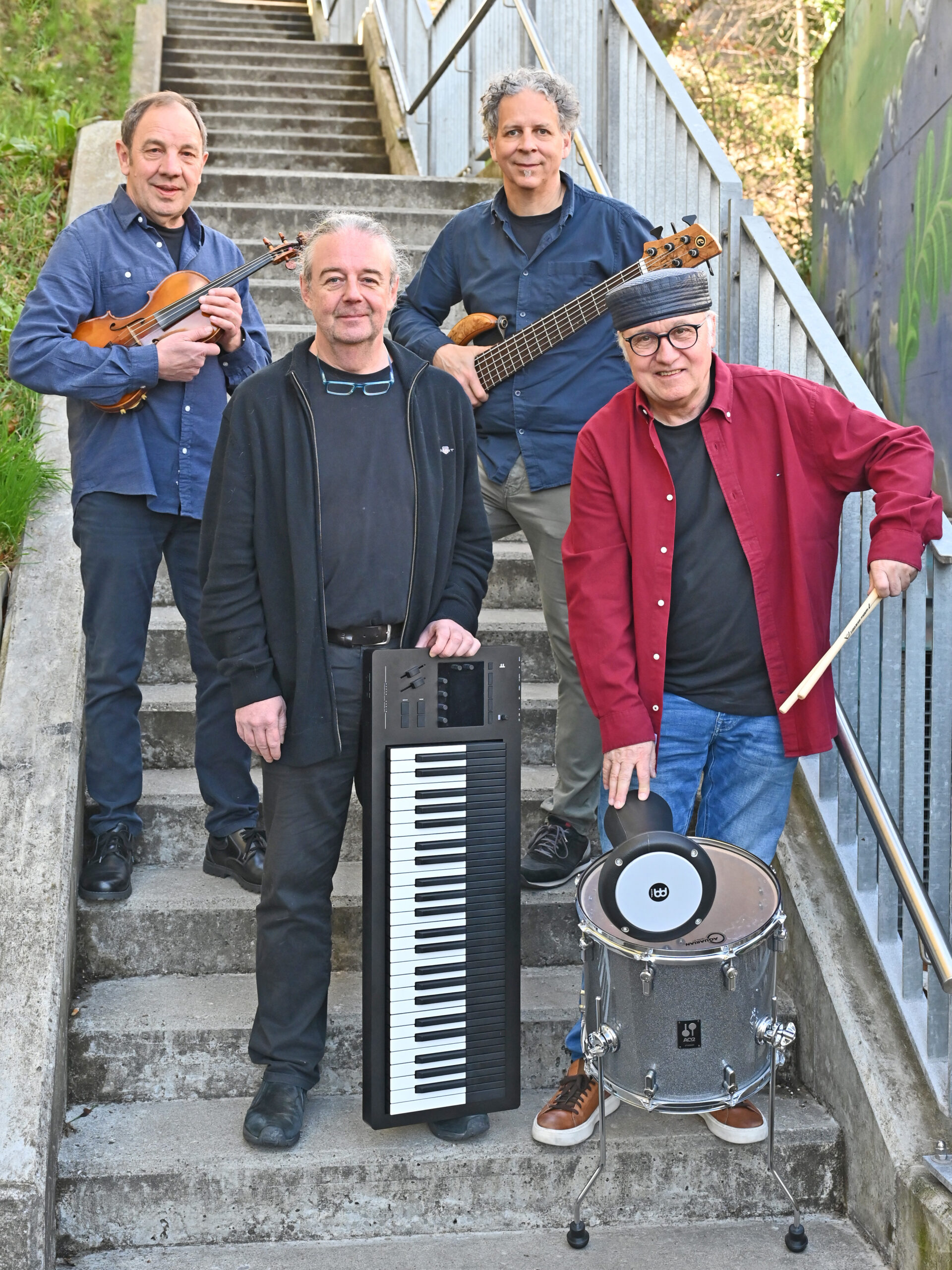 Trisma aus Olten mit (v.l.): Tom Gröli (Keyboard), André Buser (Bass), Beat Escher (Violine), Noby Lehmann (Drums&Percussion)